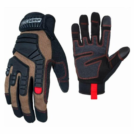 TRUE GRIP Men Duck Canvas Elite Gloves - Large 103505